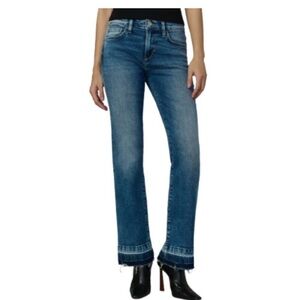 Joe’s Jeans Fly Away Mid Rise Distressed Raw Hem Bootcut Jeans - Medium Wash